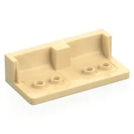 Panel 3 x 6 Car Seat with 4 Studs, Tan