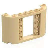 Panel 2 x 8 x 4 with Curved Sides, Tan