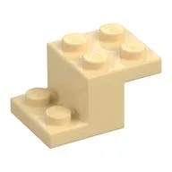 Bracket 3 x 2 x 1 1/3 with Bottom Stud Holder, Tan
