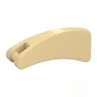 Animal Body Part, Fin 2 x4 with Handle, Tan