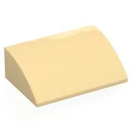 Brick Curved 4 x 6 x 2, Tan