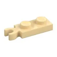 Plate Special 1 x 2 with Clip Vertical on End, Tan