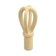 Equipment Whisk with Thick Ring with Anti-roll Notch, Tan