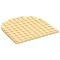 Plate 10 x 10 with Rounded End, Tan