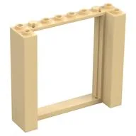 Door Frame Double 2 x 8 x 6, Tan