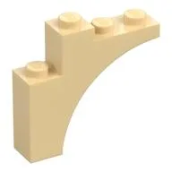 Brick Arch 1 x 4 x 3, Tan