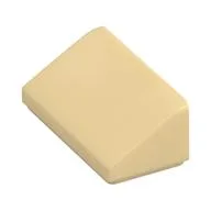 Brick Sloped 30° 1 x 2 x 2/3, Tan