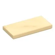 Tile 2 x 4 with Groove, Tan