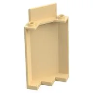 Panel 3 x 3 x 6 Corner Wall without Bottom Indentations, Tan