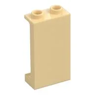 Panel 1 x 2 x 3 [Side Supports / Hollow Studs], Tan