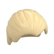 Hair Combed Back, Tan