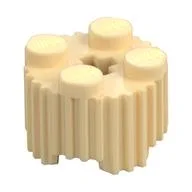Brick Round 2 x 2 [Grill], Tan