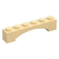 Brick Arch 1 x 6 Raised Arch, Tan