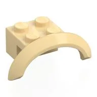Wheel Arch, Mudguard 4 x 2 1/2 x 1, Tan