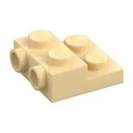 Plate Special 2 x 2 x 2/3 with Two Studs On Side and Two Raised [Solid Anti-stud], Tan