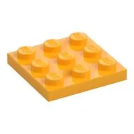 Plate 3 x 3, Bright Light Orange