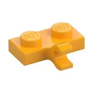 Plate Special 1 x 2 with Clip Horizontal on Side, Bright Light Orange