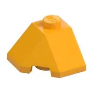 Brick Wedged, Sloped 45° 2 x 2 Corner, Bright Light Orange