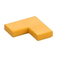 Tile 2 x 2 Corner, Bright Light Orange