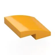 Brick Curved 2 x 2 x 2/3, Bright Light Orange