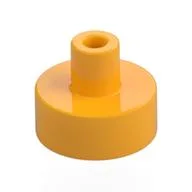 Tile Special Round 1 x 1 with Hollow Bar, Bright Light Orange