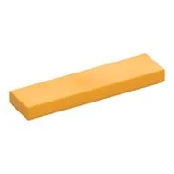 Tile 1 x 4 with Groove, Bright Light Orange
