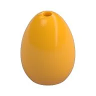 Food Egg with 1.5mm Hole [Plain], Bright Light Orange