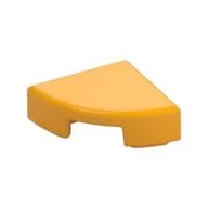 Tile Round 1 x 1 Quarter, Bright Light Orange