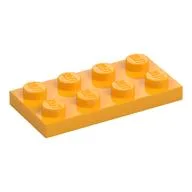 Plate 2 x 4, Bright Light Orange