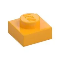 Plate 1 x 1, Bright Light Orange