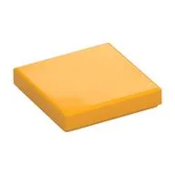 Tile 2 x 2 with Groove, Bright Light Orange