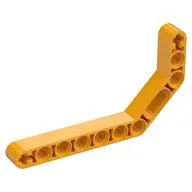Technic Beam 1 x 11.5 Double Bent Thick, Bright Light Orange