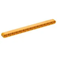 Technic Beam 1 x 15 Thick, Bright Light Orange