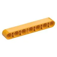 Technic Beam 1 x 7 Thick, Bright Light Orange