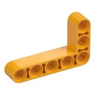 Technic Beam 3 x 5 L-Shape Thick, Bright Light Orange