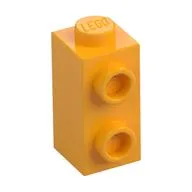 Brick Special 1 x 1 x 1 2/3 with Studs on 1 Side, Bright Light Orange