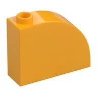 Brick Curved 1 x 3 x 2, Bright Light Orange