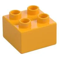 Duplo Brick 2 x 2, Bright Light Orange