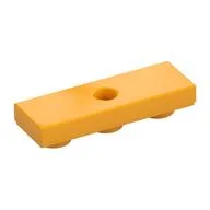 Tile Special 1 x 3 Inverted with Center Hole, Bright Light Orange