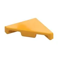 Tile 45° Cut 2 x 2 (Triangle), Bright Light Orange