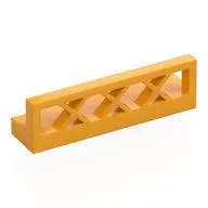 Fence Lattice 1 x 4 x 1, Bright Light Orange