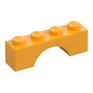 Brick Arch 1 x 4, Bright Light Orange