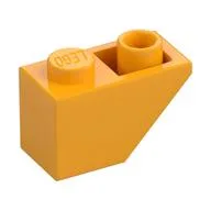 Brick Sloped Inverted 45° 2 x 1, Bright Light Orange
