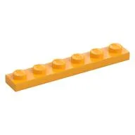 Plate 1 x 6, Bright Light Orange