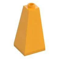 Brick Sloped 75° 2 x 2 x 3 Double Convex, Bright Light Orange