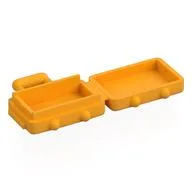 Bag / Suitcase with Long Handle [Opens], Bright Light Orange