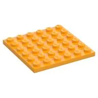 Plate 6 x 6, Bright Light Orange