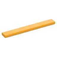Tile 1 x 8 with Groove, Bright Light Orange