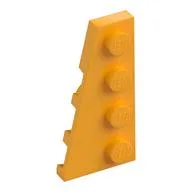 Wedge Plate 4 x 2 Left, Bright Light Orange