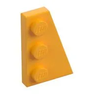 Wedge Plate 3 x 2 Right, Bright Light Orange